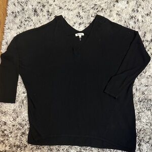 Black V-Neck Sweater